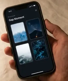 Concept detail of choosing an audio scene on a phone